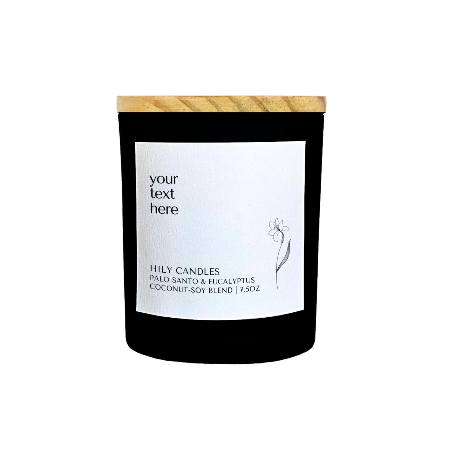 Customized Candle: Add Your Text & Choose Your Scent