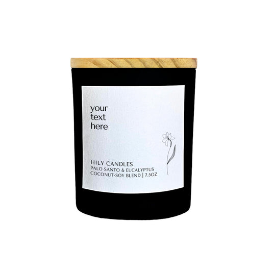 Customized Candle: Add Your Text & Choose Your Scent