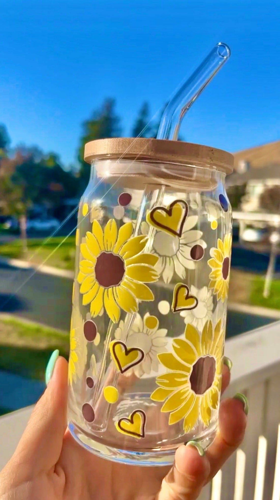 Sunflower Beer Can Cup