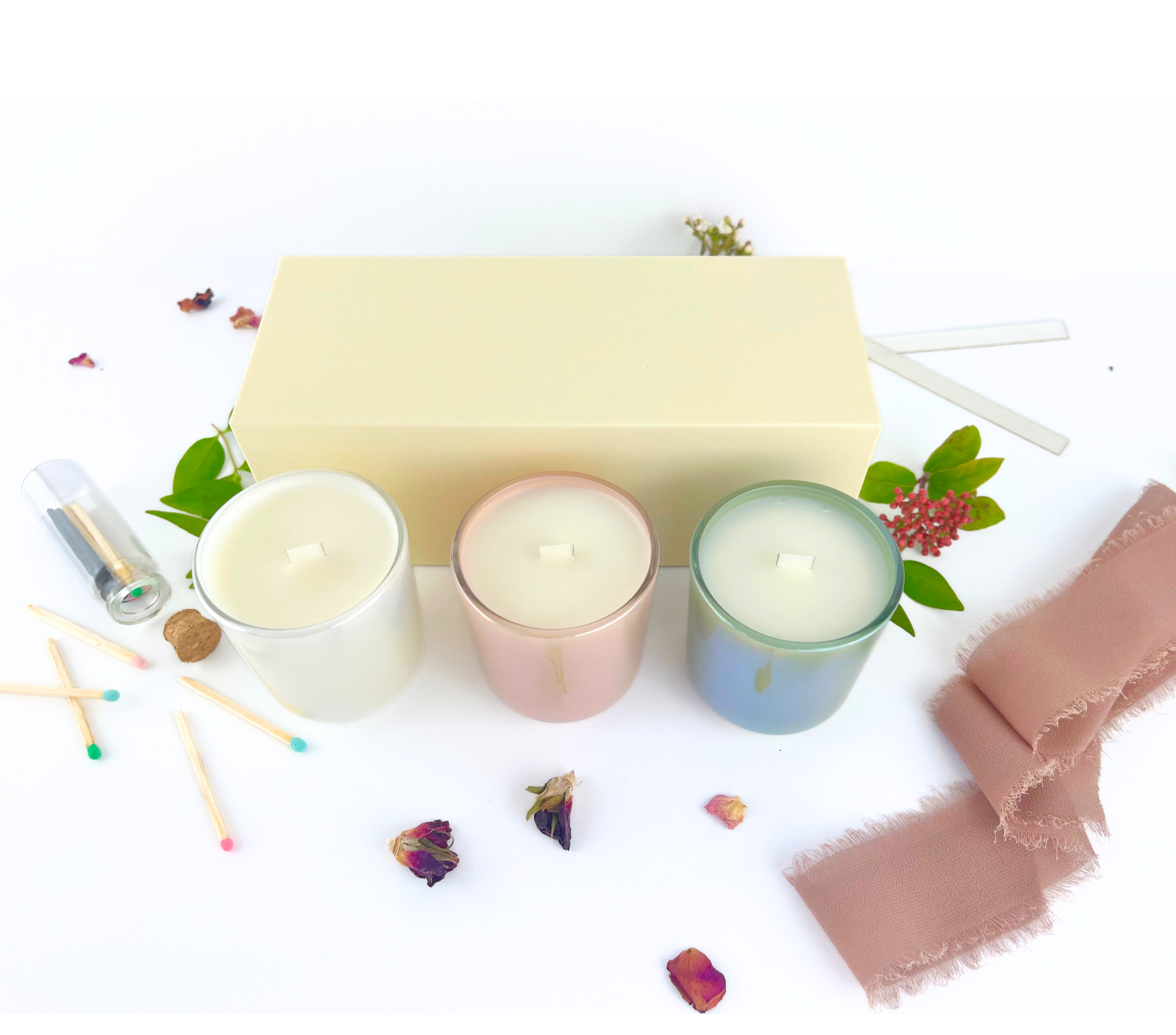 Mini candle gift set - coconut soy candles